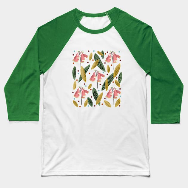 pink botanicals Baseball T-Shirt by Pacesyte